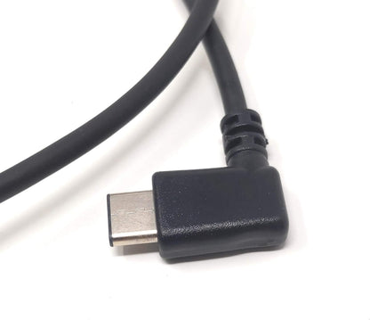 System-S USB C 3.1 zu USB A Gewinkelt Spiral Kabel 50 - 100 cm