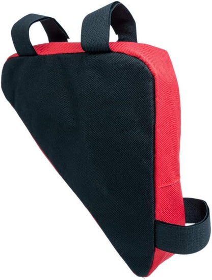 SYSTEM-S Fahrrad Tasche Befestigung in Schwarz Rot für Lampe Fahrradpumpe