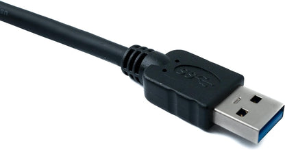 SYSTEM-S USB 3.0 Typ A (male) auf USB 3.0 Typ A (female) Kabel Verlängerungskabel 200 cm