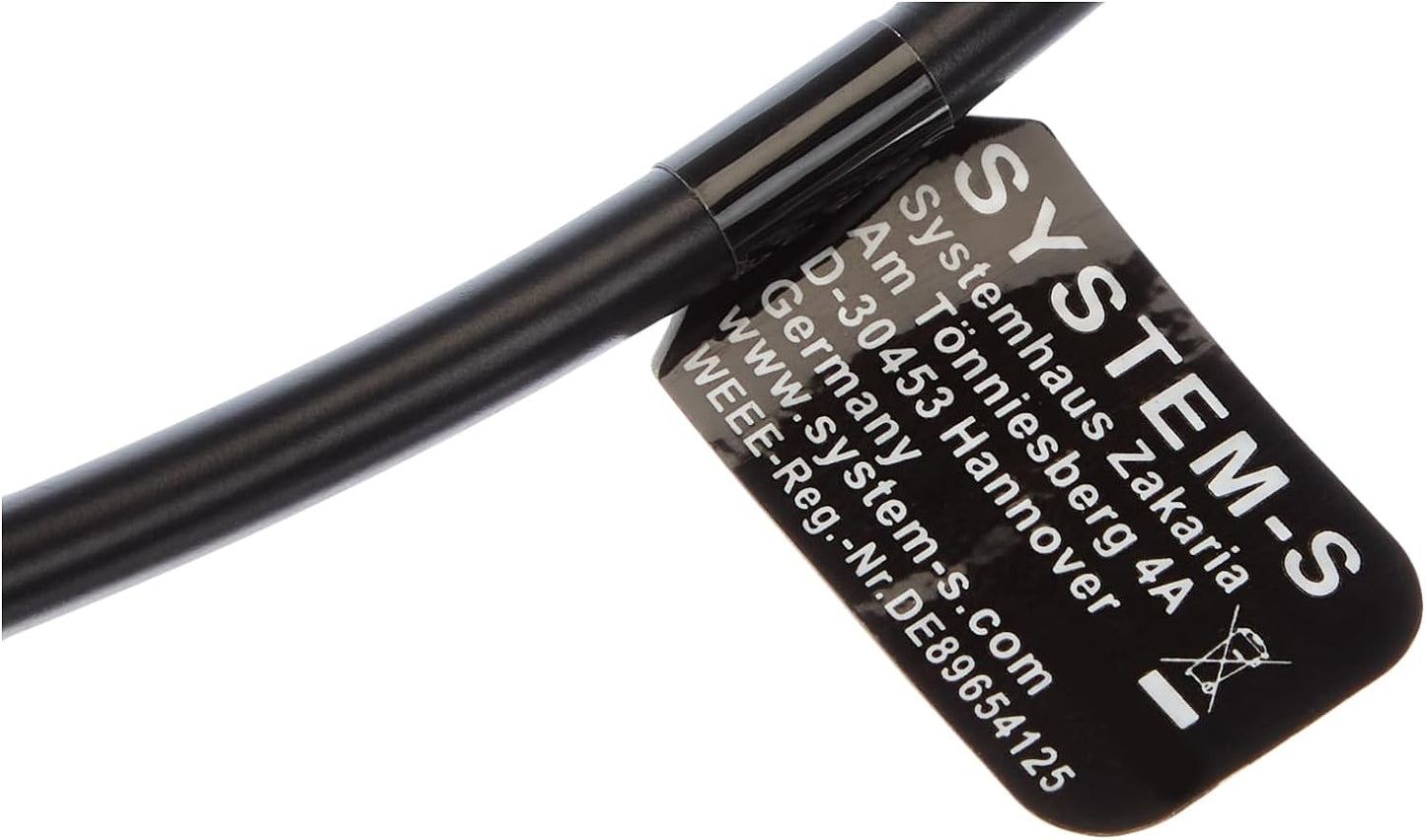 SYSTEM-S Micro USB Kabel 90° Grad abwärts gewinkelt Winkel Adapter Datenkabel Ladekabel 27 cm
