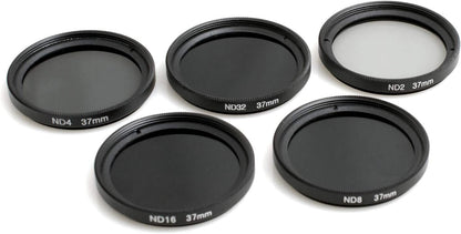 SYSTEM-S Neutral Density Filter ND Filter Lens Set 37mm for Samsung Galaxy S8 Plus