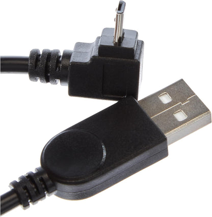 SYSTEM-S Micro USB Kabel 90° Grad abwärts gewinkelt Winkel Adapter Datenkabel Ladekabel 27 cm