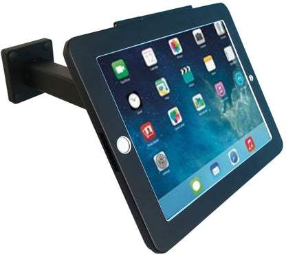 SYSTEM-S Abschließbare Wandhalterung für iPad Pro 12.9" (2018, 2020, 2021) A2378, A2461, A2379, A2462, A2229, A2069, A2232, A223, A1876, A1895, A1983, A2014