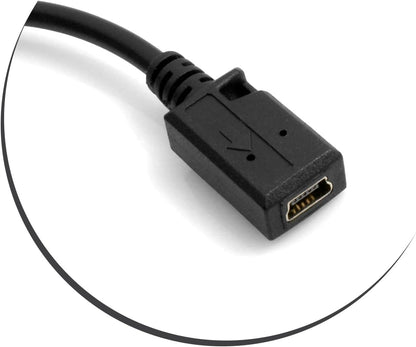 SYSTEM-S USB 3.1 Type C Stecker zu Mini USB Buchse Kabel Datenkabel Ladekabel 28 cm
