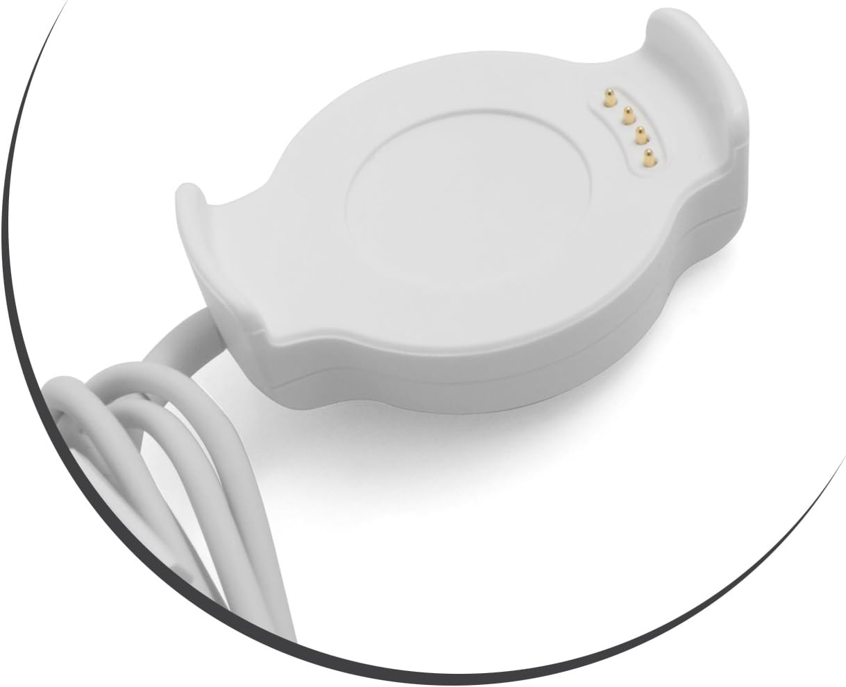 SYSTEM-S USB Dockingstation Ladegerät Ladestation Cradle Dock für Huawei Watch 2 in Weiß