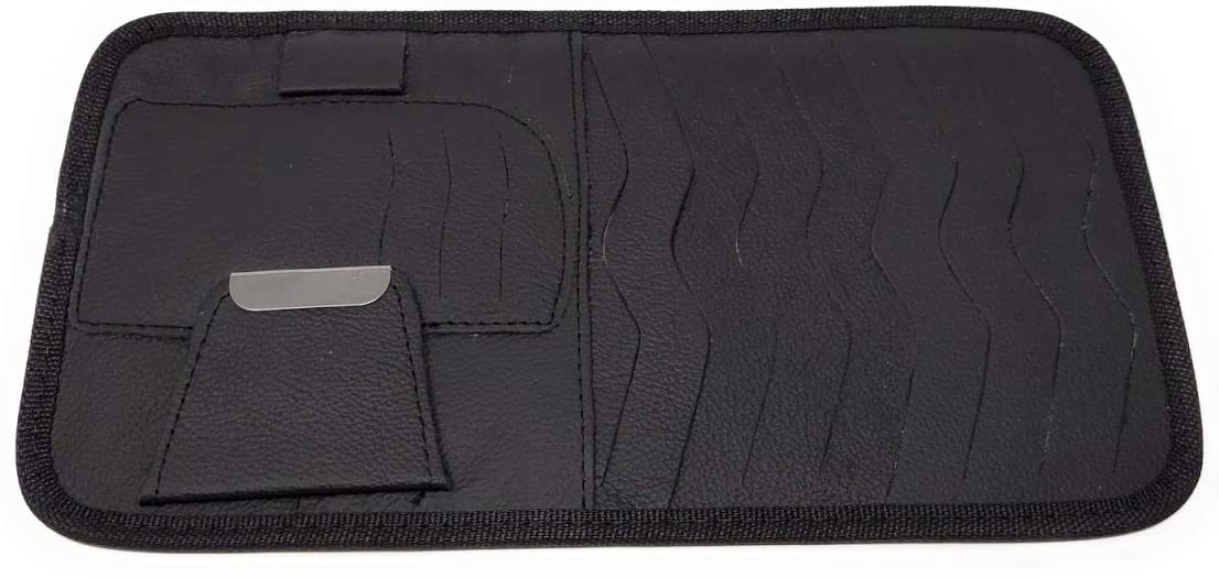 System-S 65749859 Auto KFZ Kartenhalter Organizer für Sonnenblende für Karten Parkausweise