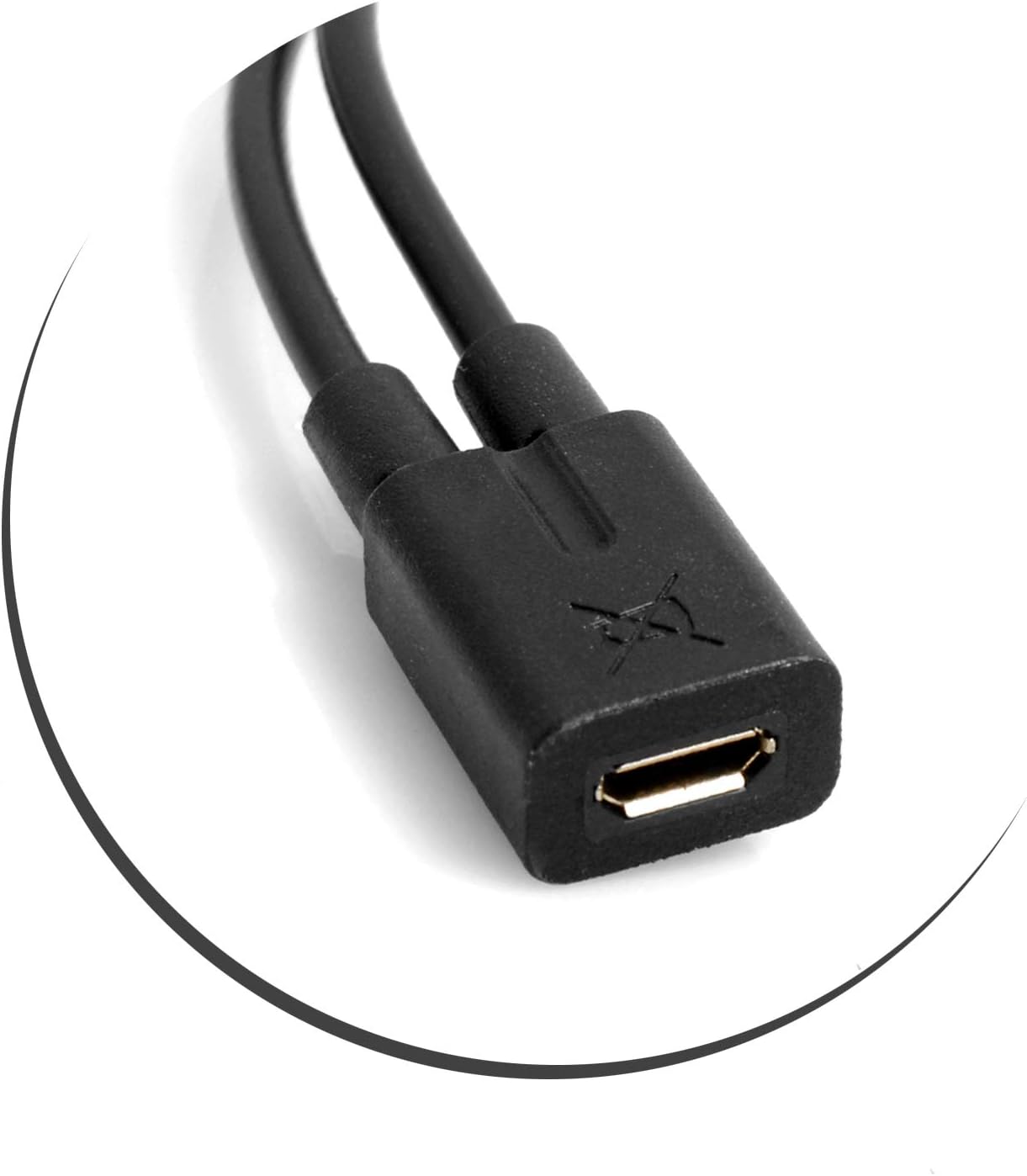 System-S USB 3.1 Type C Male Cable Splitter to Micro USB