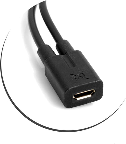 System-S USB 3.1 Type C Male Cable Splitter to Micro USB