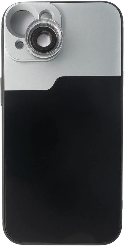 SYSTEM-S Macro Lens 30x Microscope Filter with Case in Black for iPhone 14 Plus