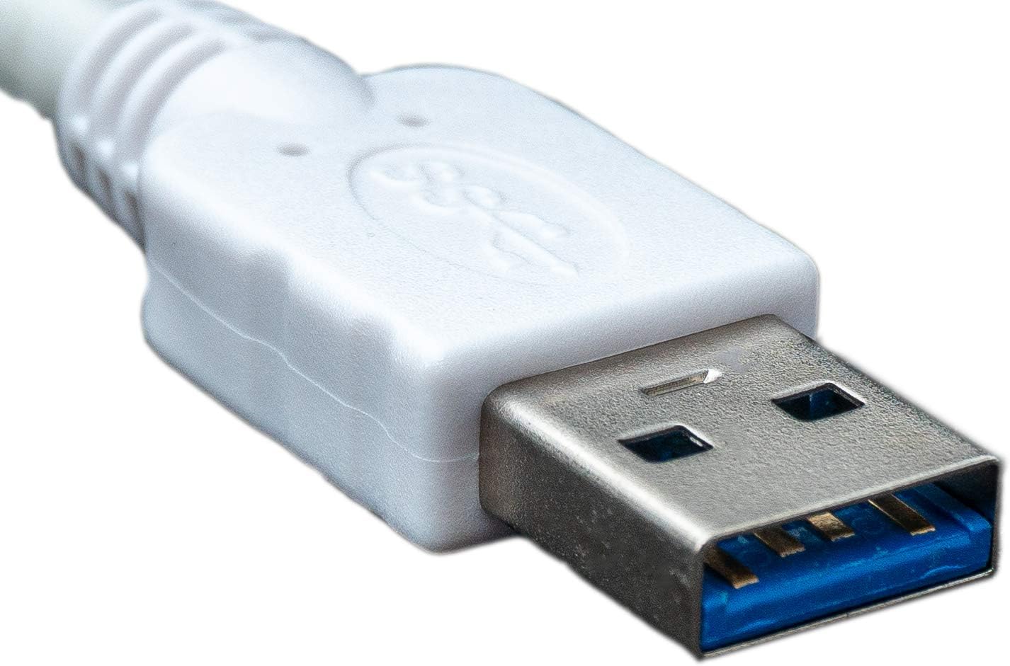 System-S Kurzes Micro USB 3.0  Datenkabel Ladekabel (USB 3.0 Micro-B) 10 cm in Weiß