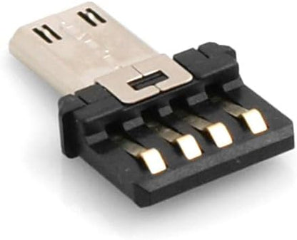 System-S USB OTG On The Go Adapter 2.0 Typ A (male) zu Micro (male) Konverter für Speichersticks