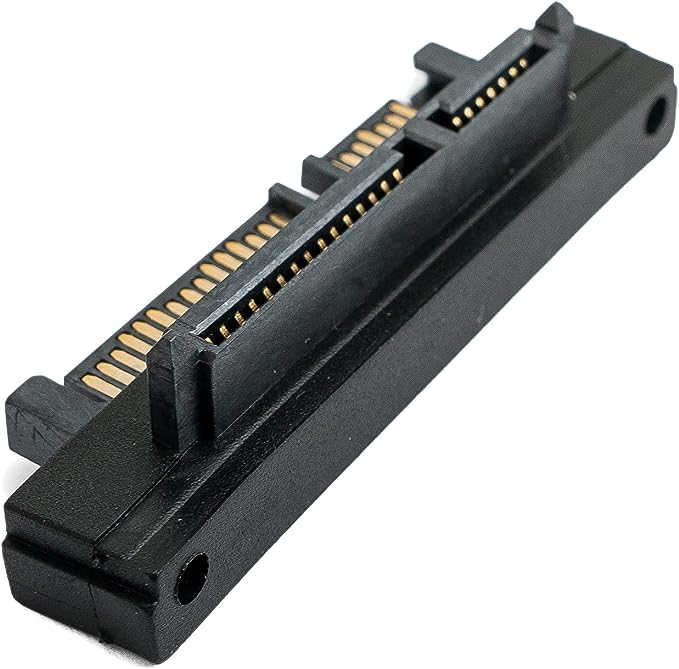 SYSTEM-S SATA Adapter 22Pin Buchse zu Stecker Winkel Kabel für Mainboard
