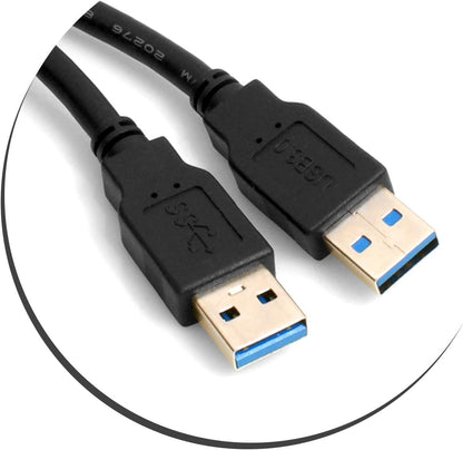 SYSTEM-S 2m Doppel USB A 3.0. Kabel Verlängerungskabel Einbaubuchse für Unterputz Armaturenbrett
