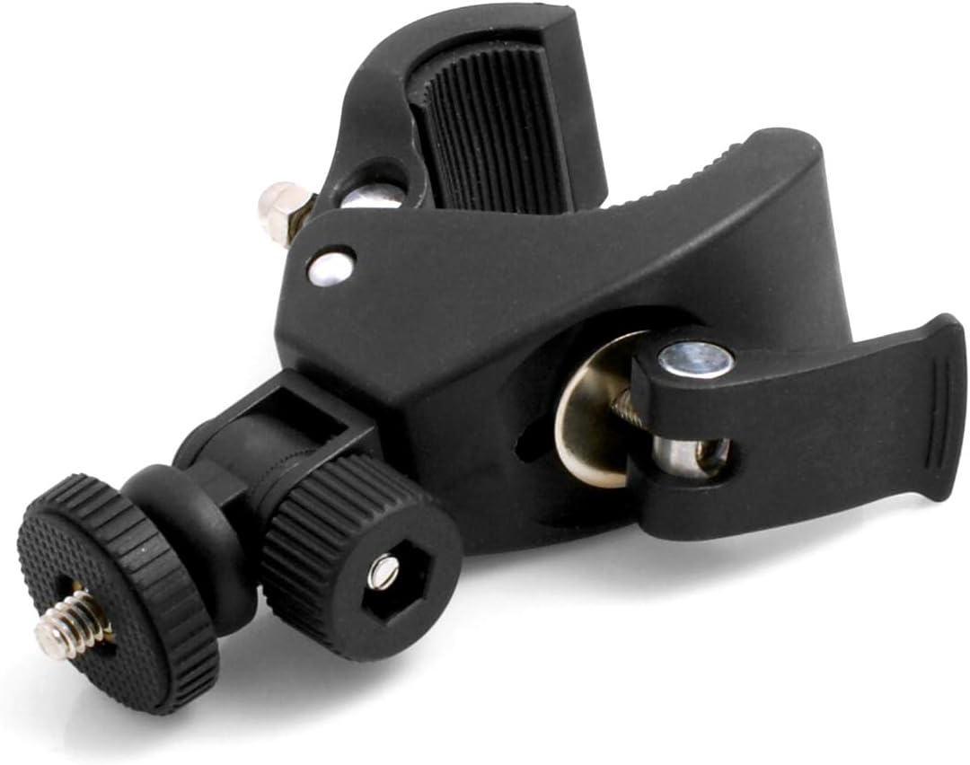 SYSTEM-S Bicycle Mount Handlebar Bicycle Mount Holder Adjustable for Camera with 1/4 Thread