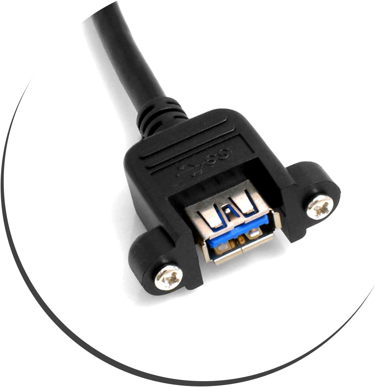 System-S USB Kabel Typ A 3.0 auf 20pin Motherboard Header Kabel Aufwärtskabel für Panel Mount 30cm