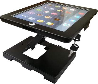 SYSTEM-S Abschließbare Tisch und Wand Tablet Halterung für iPad Air 1 2 iPad 5 6 Pro 9,7 Zoll A1673 A1674 A1675 A1822 A1823 A1893 A1954 A1474 A1475 A1566 A1567