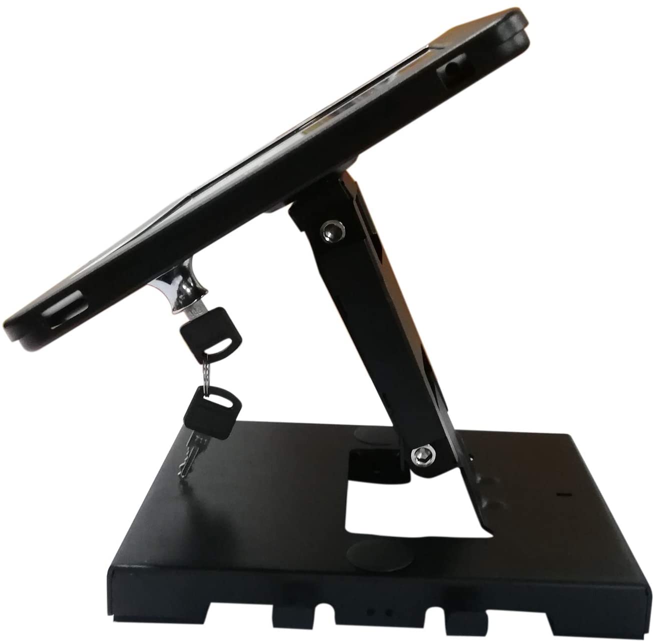 SYSTEM-S Abschließbare Halterung für iPad mini A1432 A1454 A1455 A1489 A1490 A1491 A1599 A1600 A1601 A1538 A1550 A2133 A2124 A2125 A2126