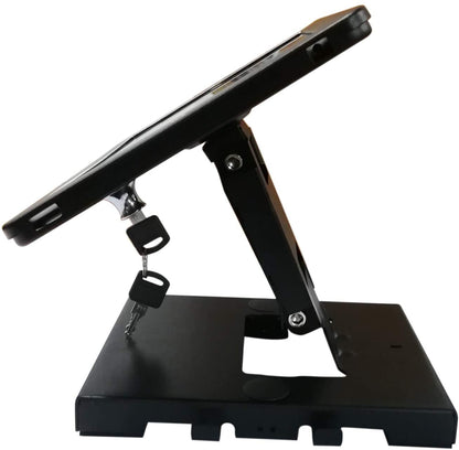 SYSTEM-S Abschließbare Halterung für iPad mini A1432 A1454 A1455 A1489 A1490 A1491 A1599 A1600 A1601 A1538 A1550 A2133 A2124 A2125 A2126
