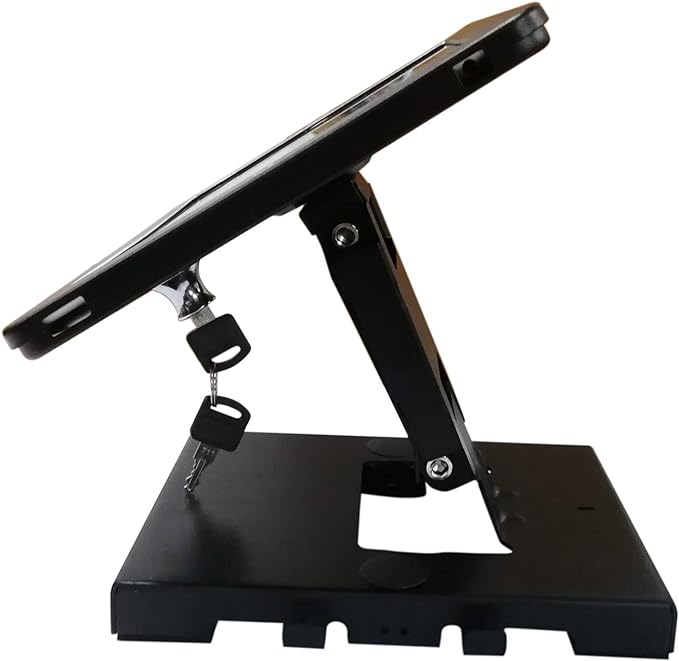 SYSTEM-S Abschließbare Tisch und Wand Tablet Halterung für iPad Air 1 2 iPad 5 6 Pro 9,7 Zoll A1673 A1674 A1675 A1822 A1823 A1893 A1954 A1474 A1475 A1566 A1567