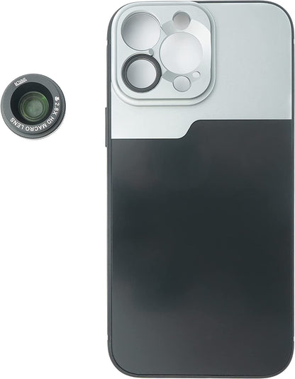 SYSTEM-S Macro Lens 2.8x HD Filter with Case in Black for iPhone 14 Pro Max
