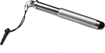 System-S Stylus Touch Pen kapazitiver Bildschirm Eingabe Stift Ausziehbar für Handy Smartphone Tablet PC