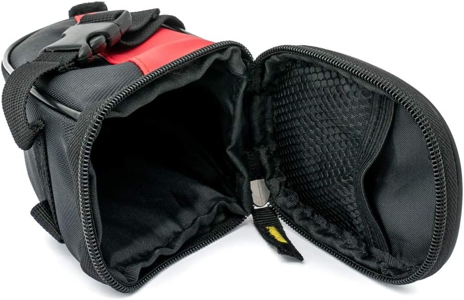 SYSTEM-S Fahrrad Sattel Tasche Halterung Befestigung wasserfest in Rot