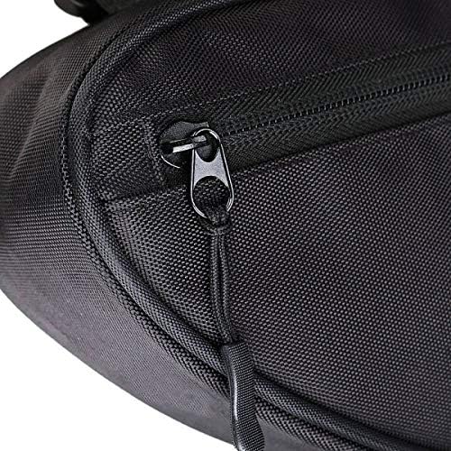 SYSTEM-S bicycle bag attachment in black waterproof for lamp bicycle pump 