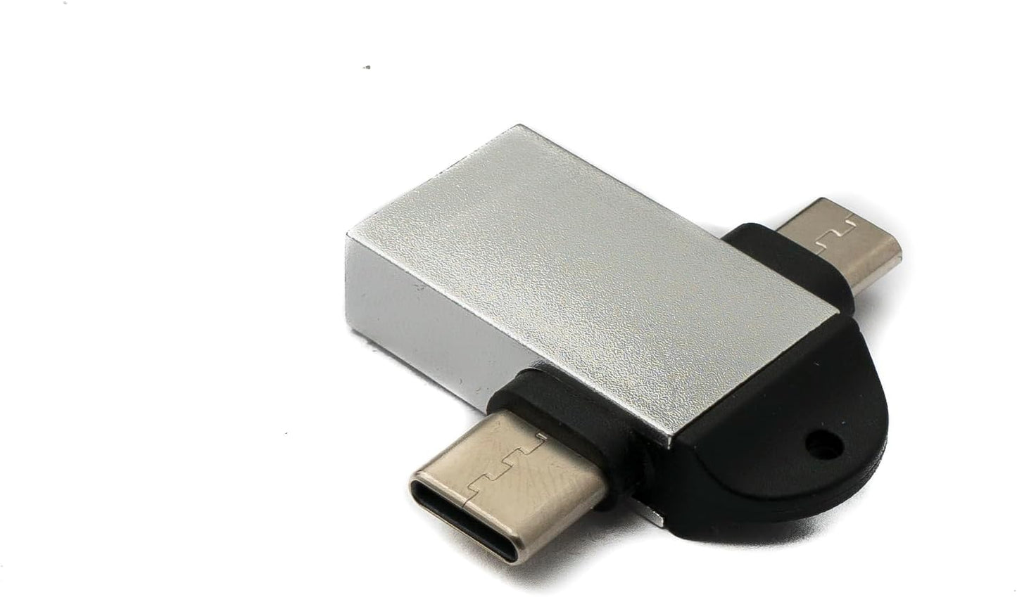 USB Y Adapter 3.1 Typ C & 2.0 Micro B Stecker zu 3.0 A Buchse Schlaufe OTG