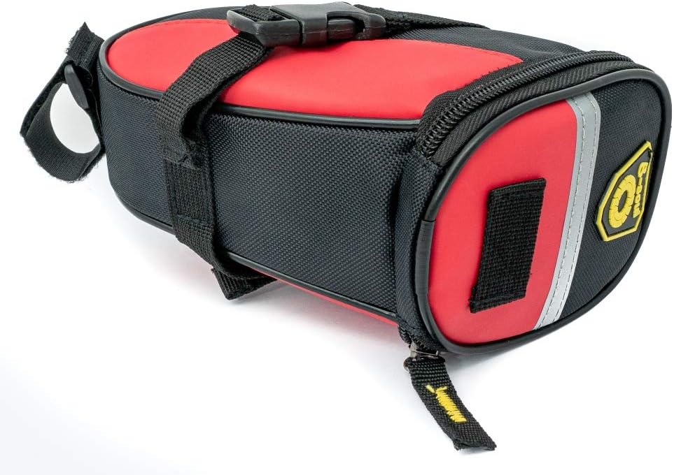 SYSTEM-S Fahrrad Sattel Tasche Halterung Befestigung wasserfest in Rot