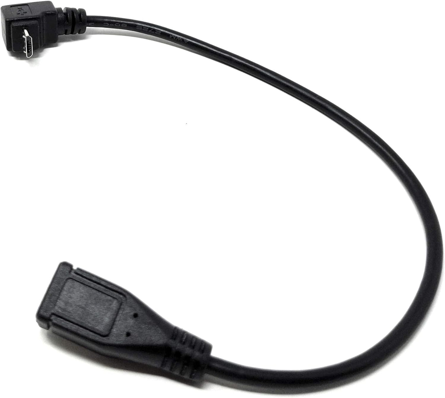 System-S Micro USB Kabel 90° Winkel auf Micro USB Buchse 20 cm