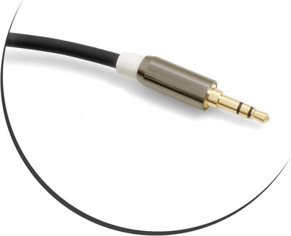 SYSTEM-S 3.5mm jack AUX stereo plug to 3.5mm jack AUX stereo socket 490cm 3-pin