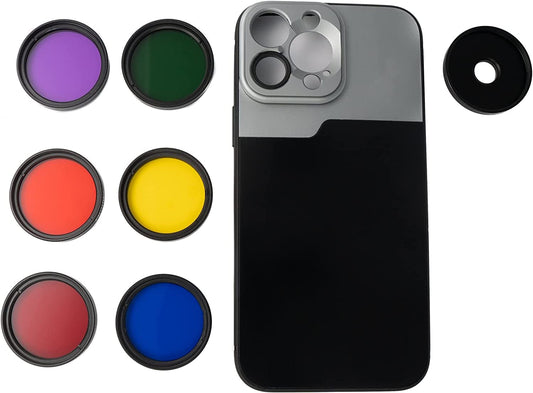 SYSTEM-S Color Filter Set 37 mm 6 pieces color filters for photography for iPhone 14 Pro Max