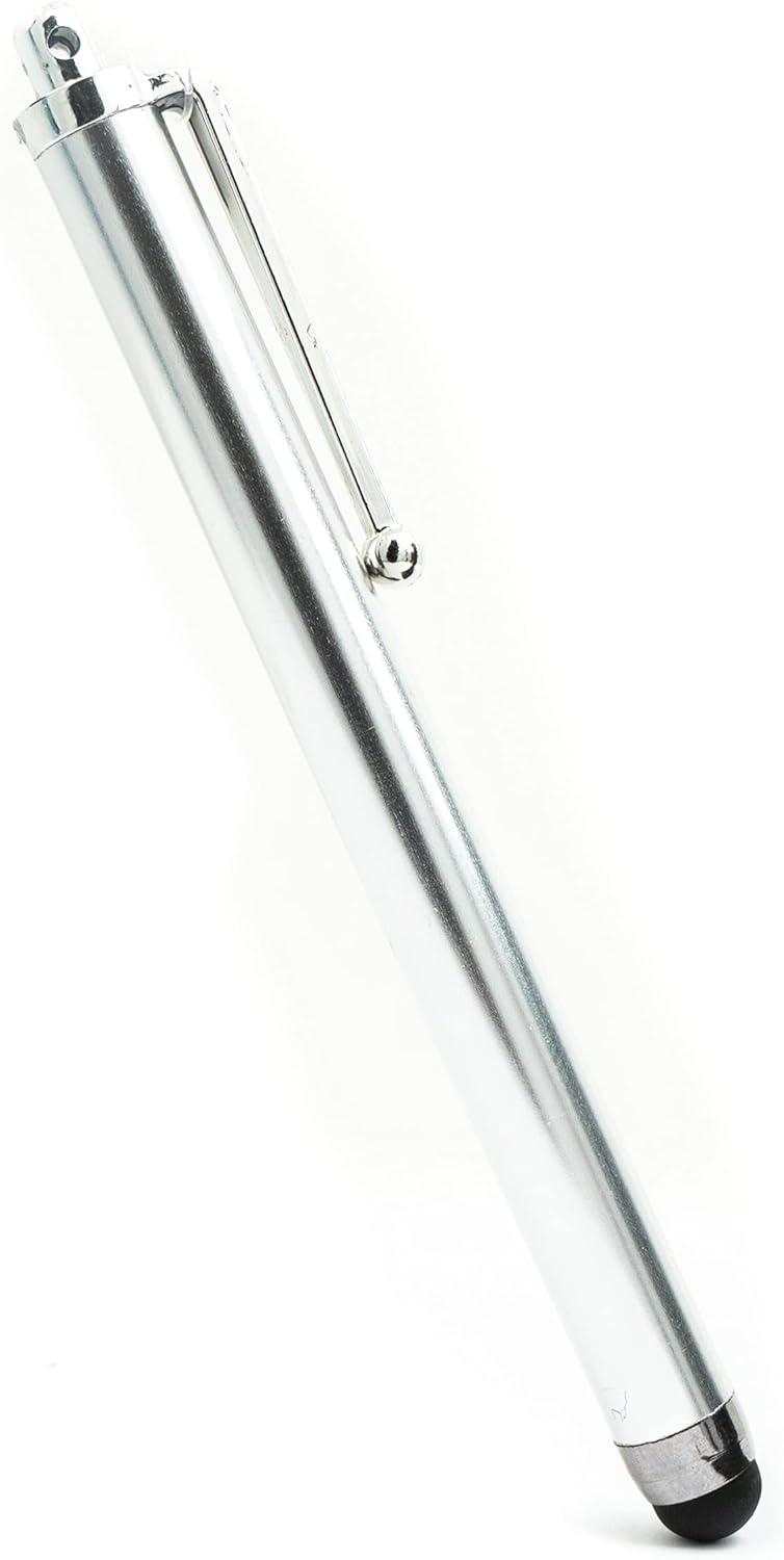 SYSTEM-S Stylus Touch Pen Silber für Smartphone Tablet PC PDA