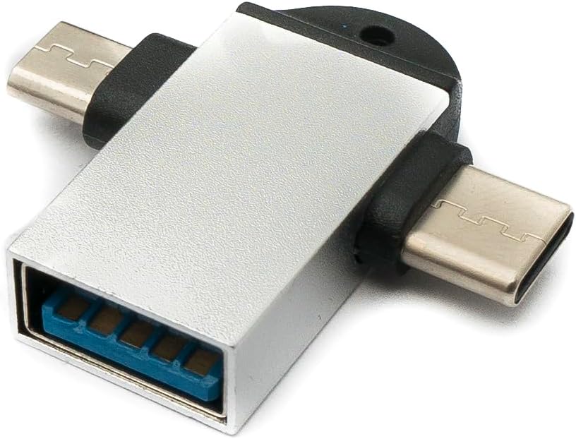 USB Y Adapter 3.1 Typ C & 2.0 Micro B Stecker zu 3.0 A Buchse Schlaufe OTG
