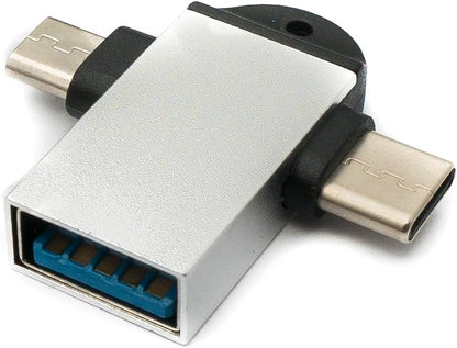USB Y Adapter 3.1 Typ C & 2.0 Micro B Stecker zu 3.0 A Buchse Schlaufe OTG