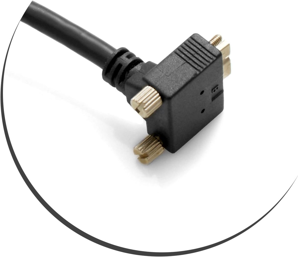 SYSTEM-S USB 3.0 A (male) to Micro USB 3.0 (male) Cable Upward Angled 90 Degree Angle 120cm High Speed ​​Data Cable Charging Cable with Locking Screw 
