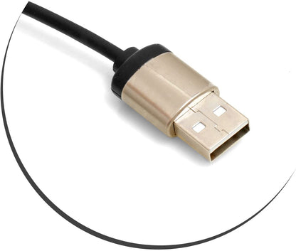 System-S USB Kabel 50-100 cm Micro USB (male) zu USB A 2.0. (male) Spiralkabel