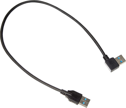 SYSTEM-S USB 3.0 Type A 90° angle right-angled to 3.0 Type A cable 40 cm 