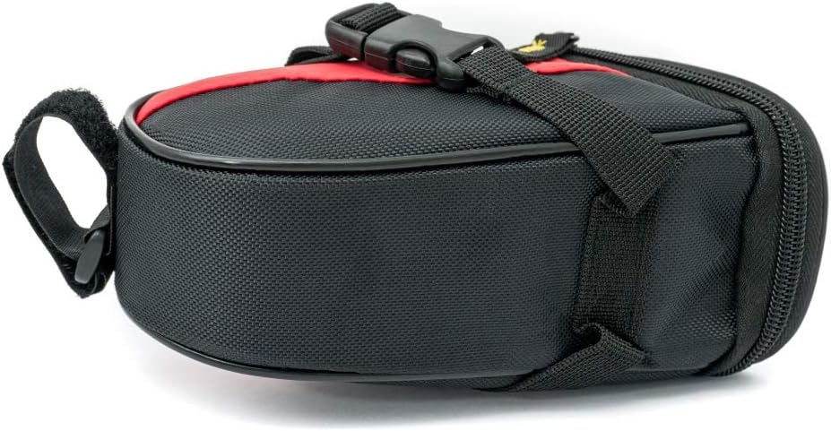 SYSTEM-S Fahrrad Sattel Tasche Halterung Befestigung wasserfest in Rot
