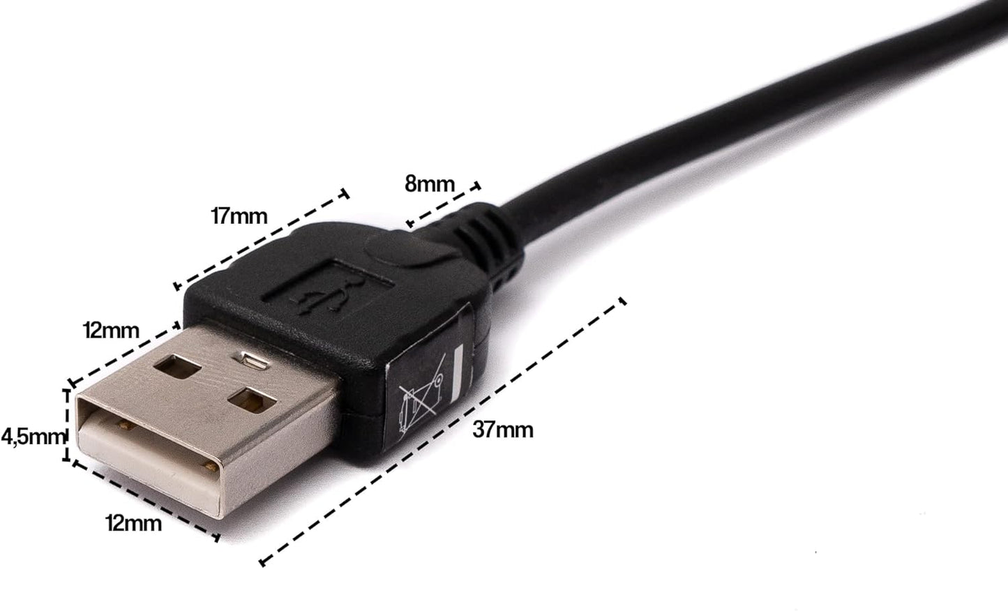 System-S USB Cable Palm Handspring 1.5 m Treo 180 270 300 600