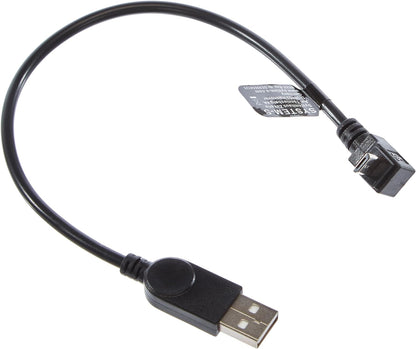 SYSTEM-S Micro USB Kabel 90° Grad abwärts gewinkelt Winkel Adapter Datenkabel Ladekabel 27 cm