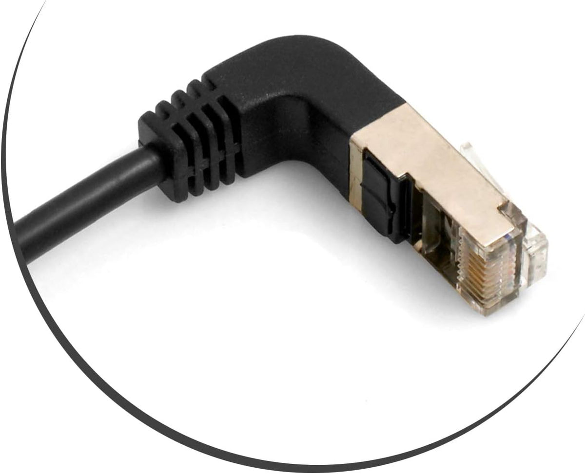 System B Network Rj45 SYSTEM-S Ethernet network cable RJ45 to RJ45 upright angle 8P8C FTP ST ...