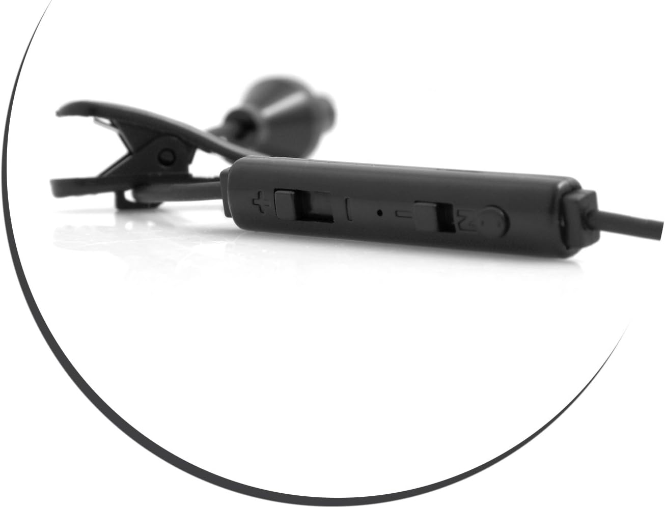 SYSTEM-S Einohr Anti-Strahlung Anti-Radiation Headset Kopfhörer mit Schallschlauch Smartphone Handy Tablet PC schwarz