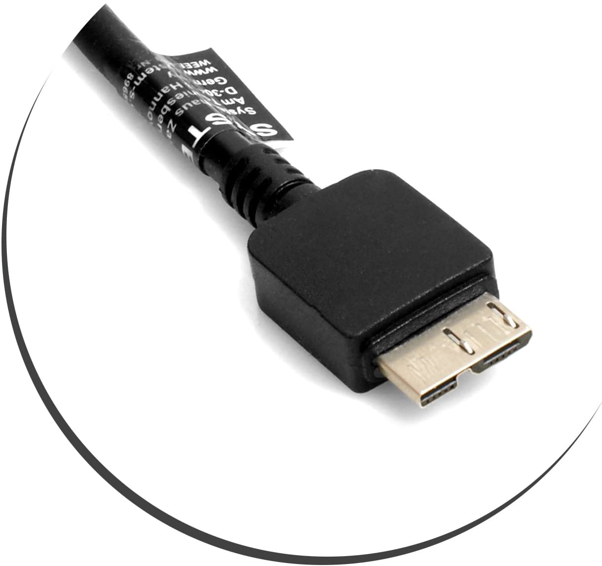 System-S Micro USB 3.0 Kabel zu USB A 3.0 20 cm