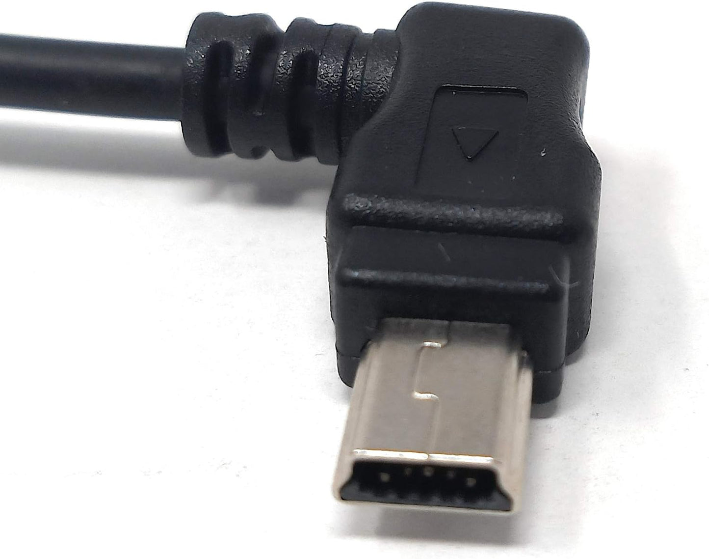 SYSTEM-S Mini USB Kabel 90 grad gewinkelt Winkelstecker rechts 50 cm