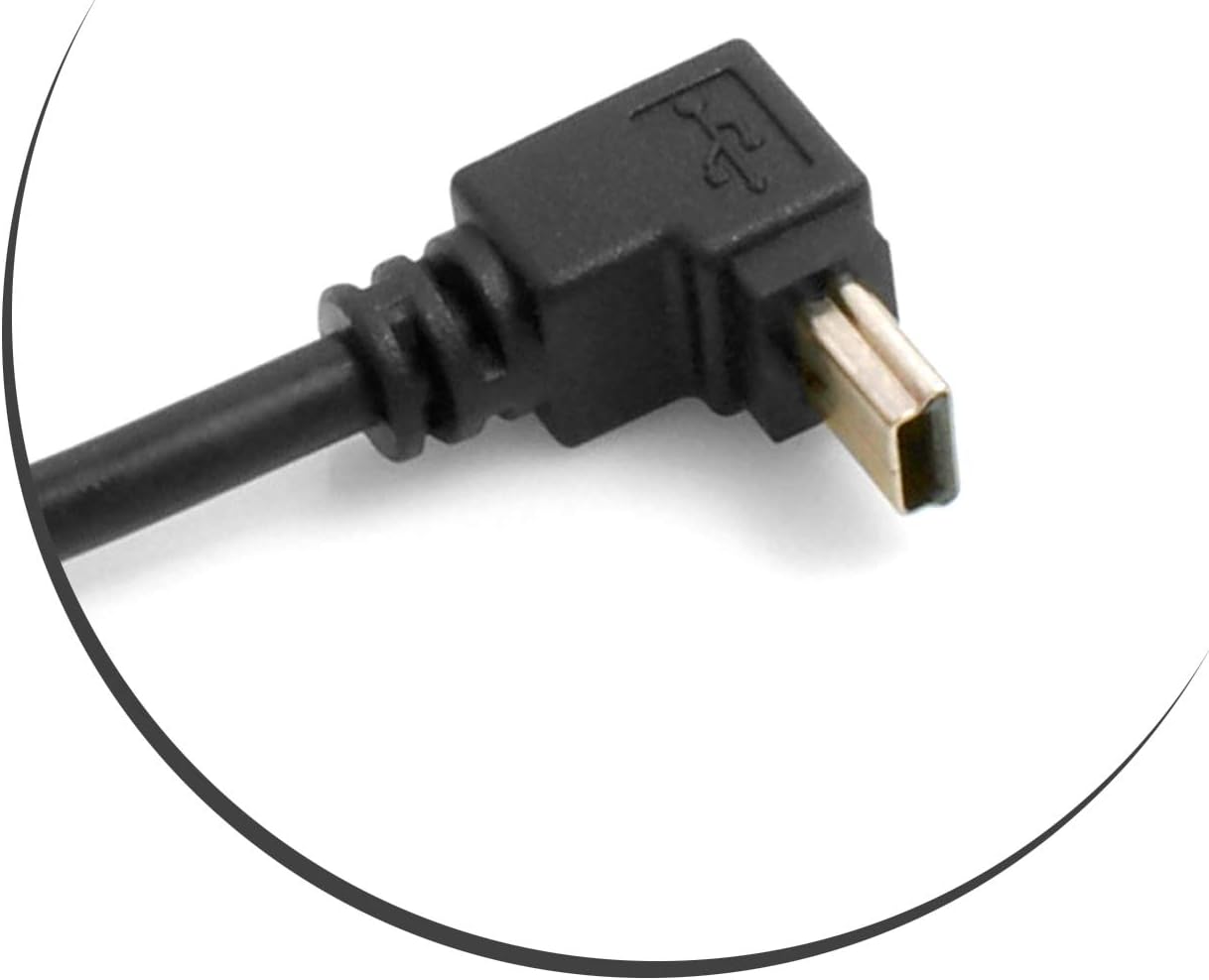 System-S Mini USB Kabel auf Mini USB Abwärts Winkel 27 cm