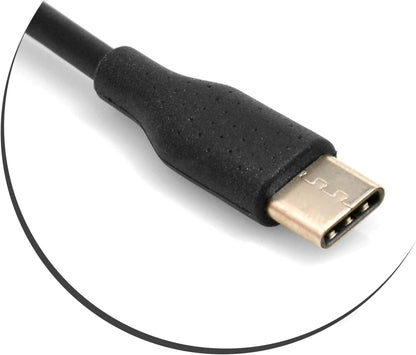 SYSTEM-S 3 Port USB Hub 3.1 Type C to 3x USB 2.0 A Adapter Cable with 3.5mm Audio Input
