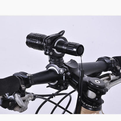 SYSTEM-S bicycle mount attachment in black and white for lamp bicycle pump 