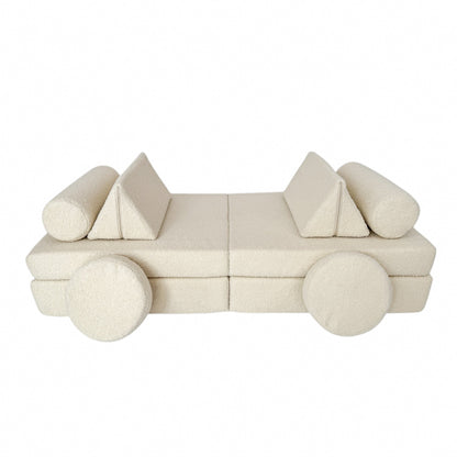 Play sofa teddy fabric Boucle – creative play fun &amp; coziness