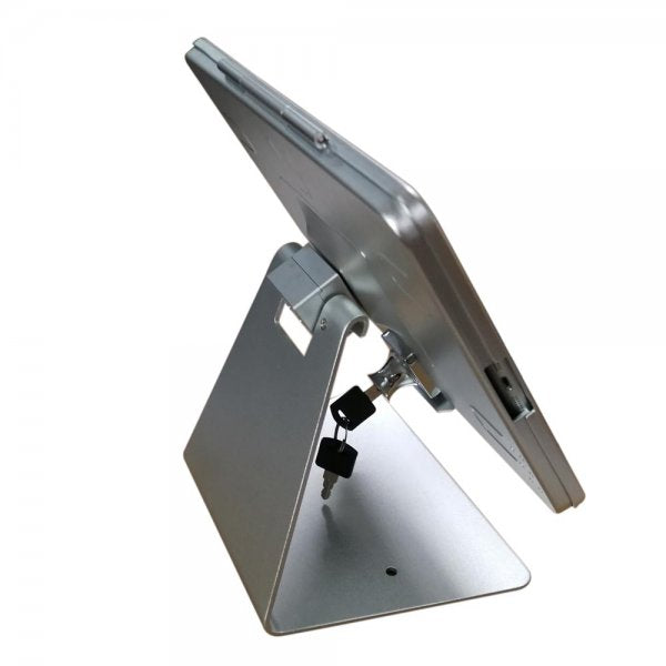 SYSTEM-S Tischhalterung 180° Ständer abschließbar für Microsoft Surface Pro 8 13.0" Grau